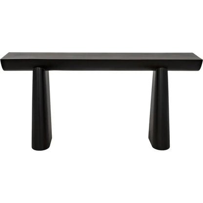 Winston Black Steel Rectangle Console Table - LOOMLAN - Noir - Console Tables