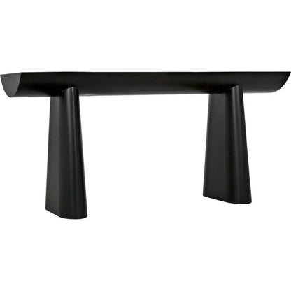 Winston Black Steel Rectangle Console Table - LOOMLAN - Noir - Console Tables