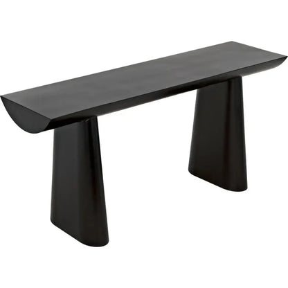 Winston Black Steel Rectangle Console Table - LOOMLAN - Noir - Console Tables