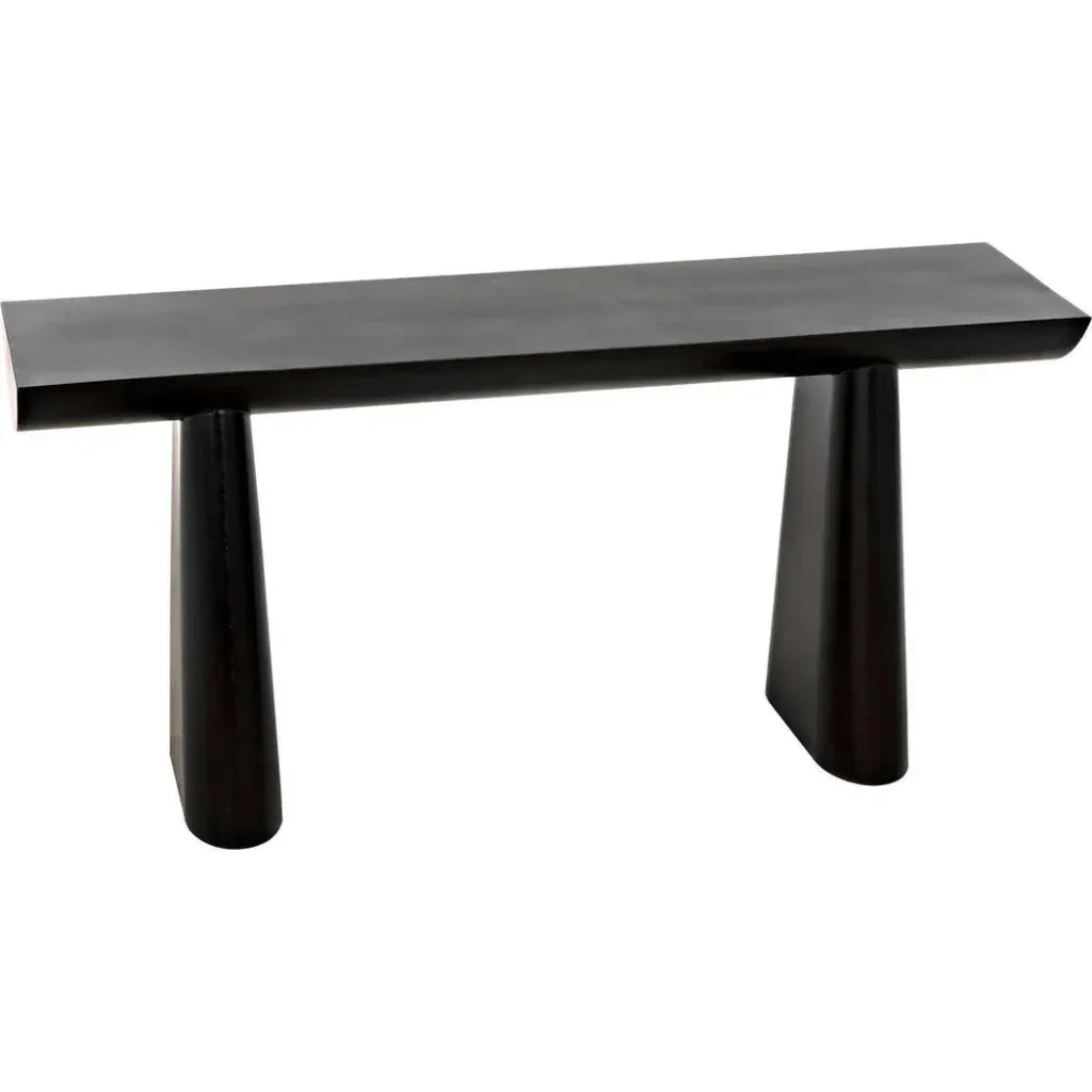 Winston Black Steel Rectangle Console Table - LOOMLAN - Noir - Console Tables