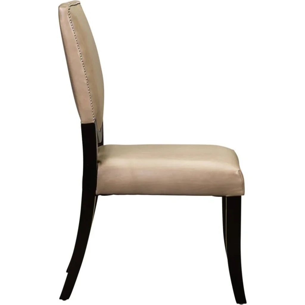Winston Leather Stylish Dining Chair - LOOMLAN - Olivia + Quinn - Dining Chairs