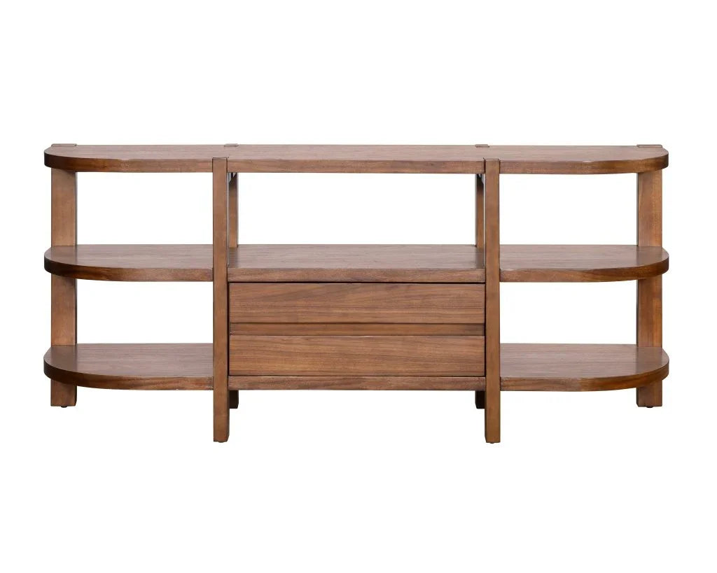 Winston Wooden Brown Console Table - LOOMLAN - Bassett Mirror - Console Tables