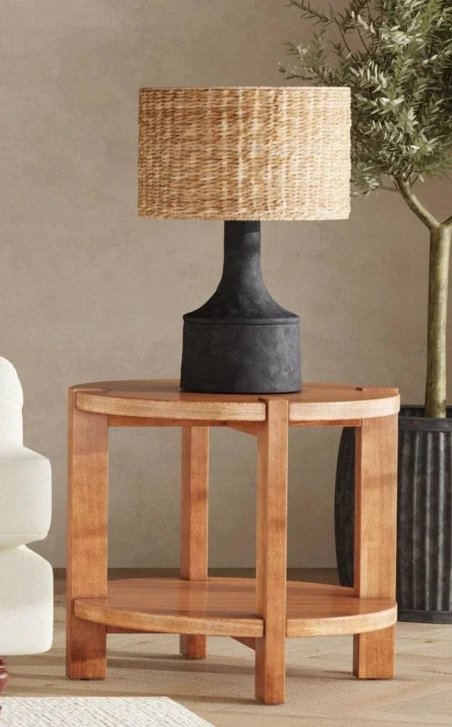 Winston Wooden Brown End Table - LOOMLAN - Bassett Mirror - Side Tables