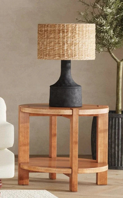 Winston Wooden Brown End Table - LOOMLAN - Bassett Mirror - Side Tables