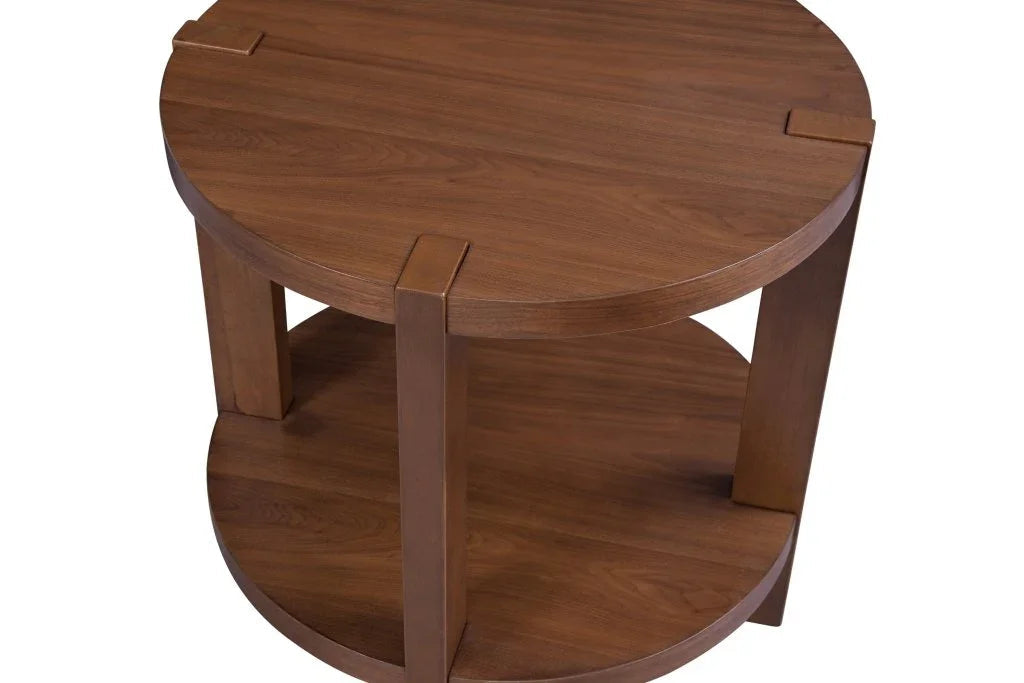 Winston Wooden Brown End Table - LOOMLAN - Bassett Mirror - Side Tables