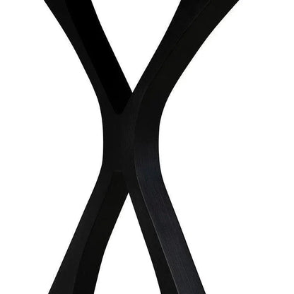 Wishbone Wooden Black Rectangular Dining Table-Dining Tables-Furniture Classics-LOOMLAN