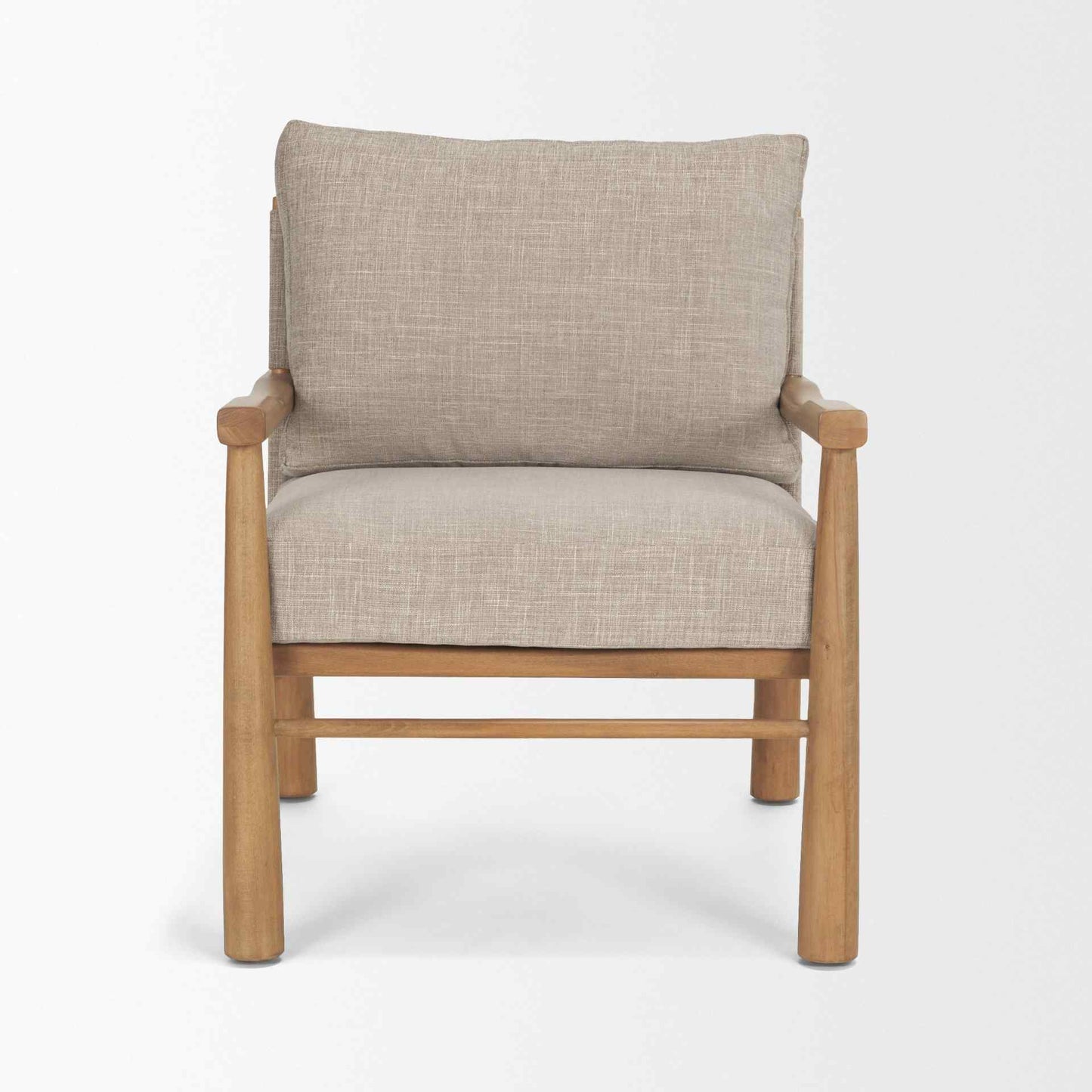 Witton Grey Fabric Backrest Lounge Chair