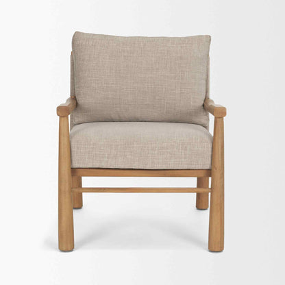 Witton Grey Fabric Backrest Lounge Chair