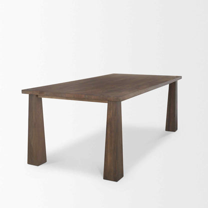 Wolcott Wooden Rectangular Dining Table-Dining Tables-Mercana-LOOMLAN