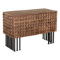 Wolfgang Steel Base Wooden Sideboard - LOOMLAN - Noir - Sideboards