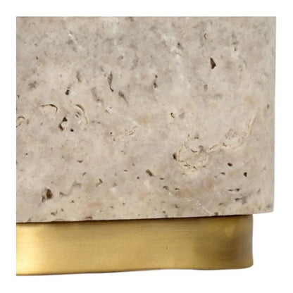 Wonderful Stone Design Brass Accents Small Table Lamp - LOOMLAN - Chelsea House - Table Lamps