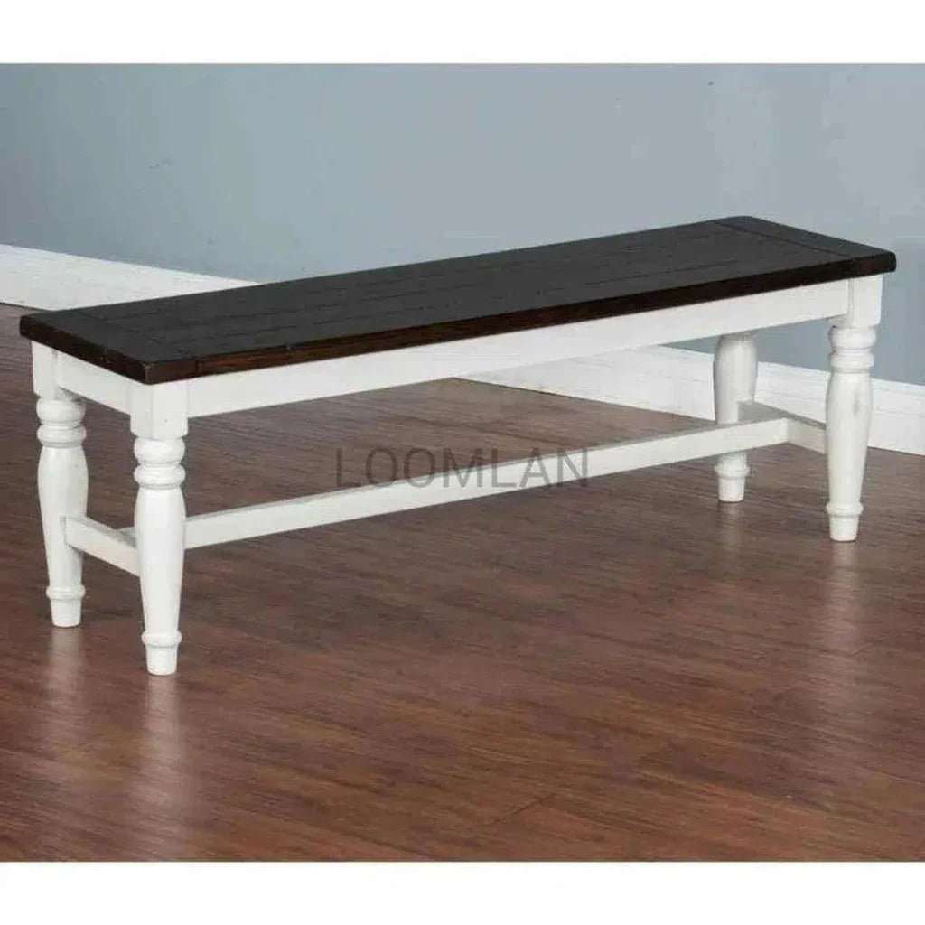 Wood Bench Kitchen or Entryway - LOOMLAN - Sunny D - Dining Benches
