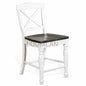 Wood Crossback Counter Barstool Wood Seat - LOOMLAN - Sunny D - Counter Stools