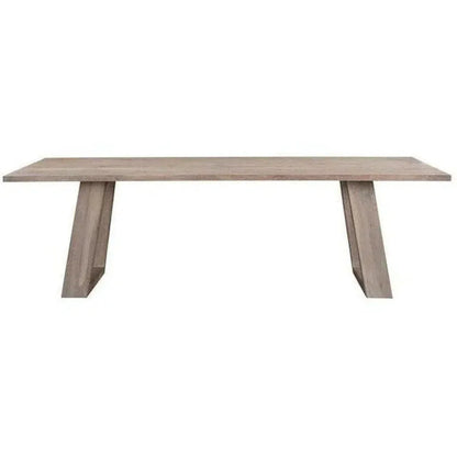 Wood Dining Table for 8 Scandinavian Style-Dining Tables-Moe's Home-LOOMLAN
