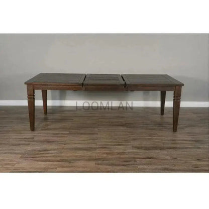 Wood Extendable Dining Table-Dining Tables-Sunny D-LOOMLAN