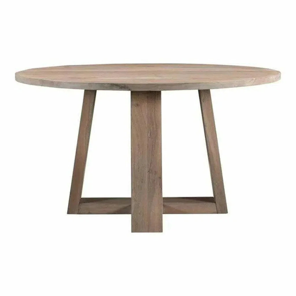 Wood Round Dining Table for 6Style-Dining Tables-Moe's Home-LOOMLAN