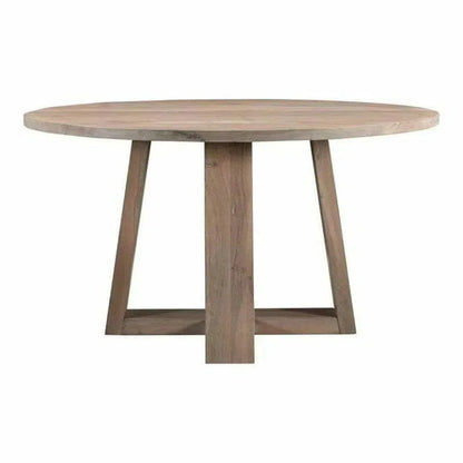 Wood Round Dining Table for 6Style-Dining Tables-Moe's Home-LOOMLAN