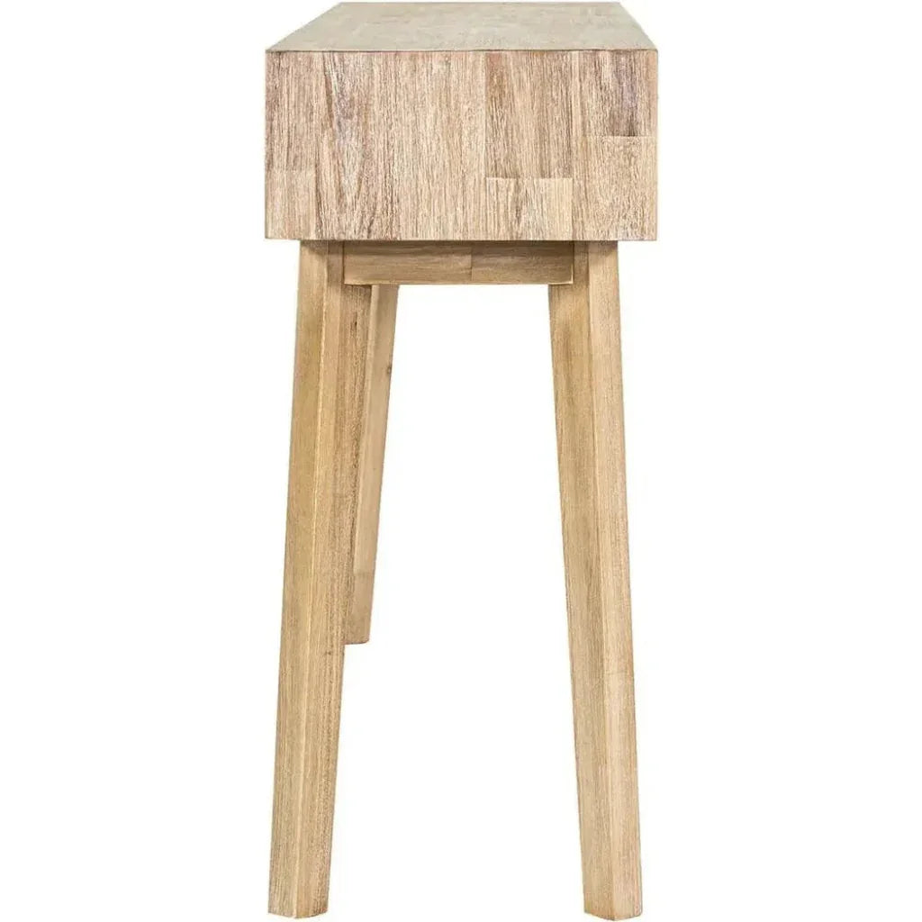 Wood Wood Base Color Slim Console Sofa Table Shelves - LOOMLAN - LH Imports - Console Tables