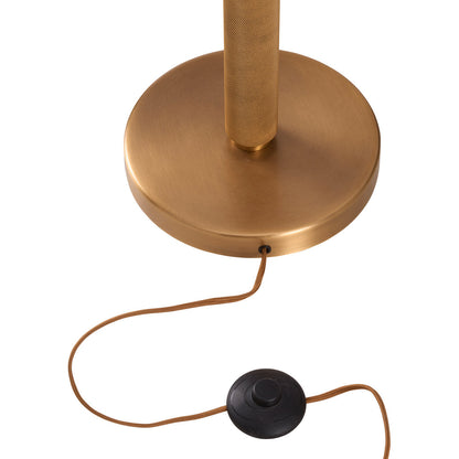 Woodbury Antique Brass Finish Floor Lamp-Floor Lamps-Wildwood-LOOMLAN