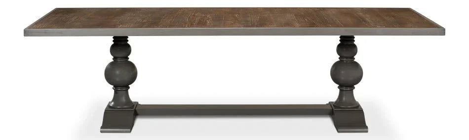 Wooden Rectangular Dining Table-Dining Tables-Sarreid-LOOMLAN