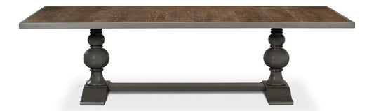 Wooden Rectangular Dining Table-Dining Tables-Sarreid-LOOMLAN