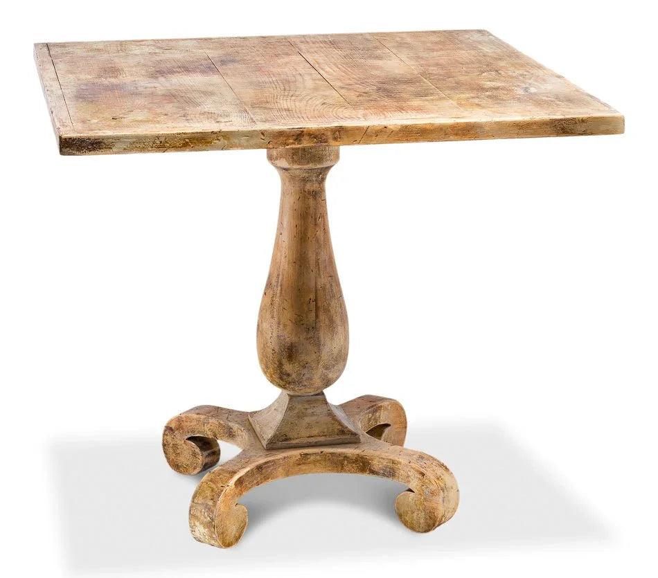 Wooden Square Bistro Table-Dining Tables-Sarreid-LOOMLAN