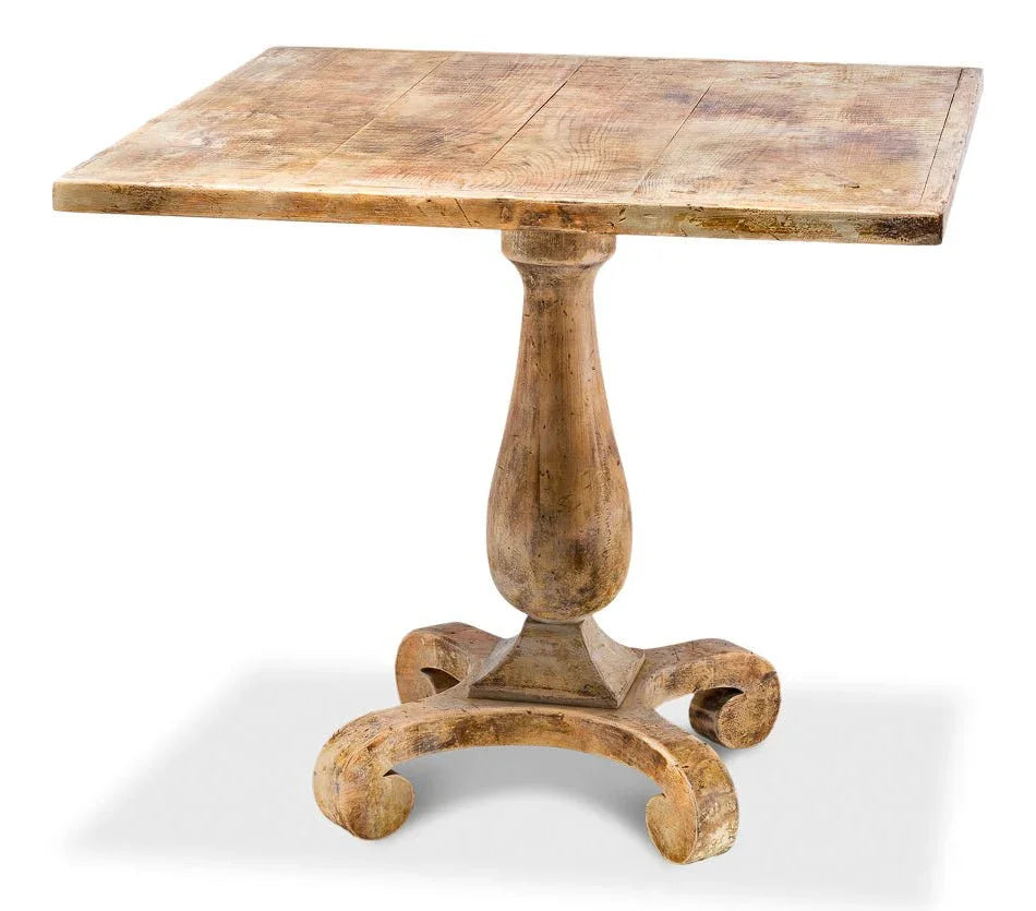 Wooden Square Bistro Table-Dining Tables-Sarreid-LOOMLAN