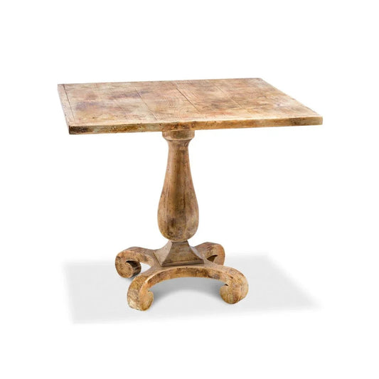 Wooden Square Bistro Table-Dining Tables-Sarreid-LOOMLAN