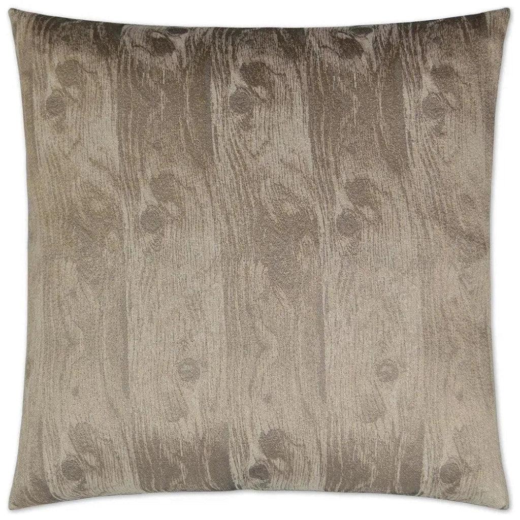 Woodgrain Cocoa Brown Throw Pillow Insert - LOOMLAN - D.V. Kap - Throw Pillows