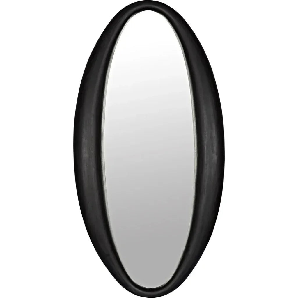 Woolsey Wood Black Vertical Mirror - LOOMLAN - Noir - Wall Mirrors