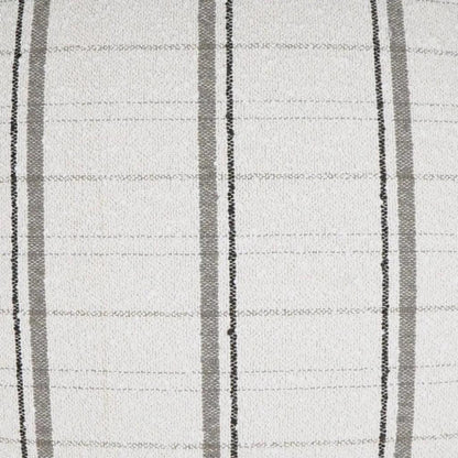 Wooly Bully Snow Stripes White Grey Large Throw Pillow - LOOMLAN - D.V. Kap - Throw Pillows