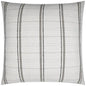Wooly Bully Snow Stripes White Grey Large Throw Pillow - LOOMLAN - D.V. Kap - Throw Pillows