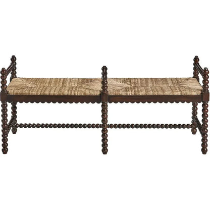 Worrel Mahogany Bench - LOOMLAN - Furniture Classics - Bedroom Benches