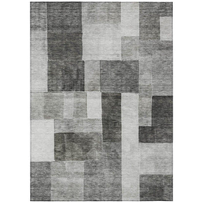 Wovari Gray Washable Indoor - Outdoor Rug - LOOMLAN - LOOMLAN Rugs - Outdoor Rugs