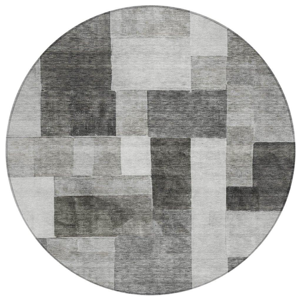 Wovari Gray Washable Indoor - Outdoor Rug - LOOMLAN - LOOMLAN Rugs - Outdoor Rugs