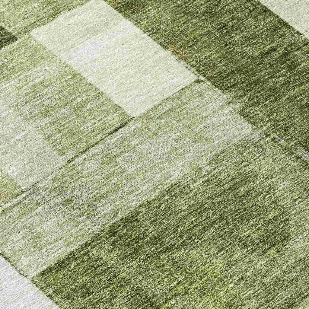 Wovari Green Washable Indoor - Outdoor Rug - LOOMLAN - LOOMLAN Rugs - Outdoor Rugs