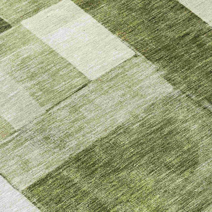 Wovari Green Washable Indoor - Outdoor Rug - LOOMLAN - LOOMLAN Rugs - Outdoor Rugs