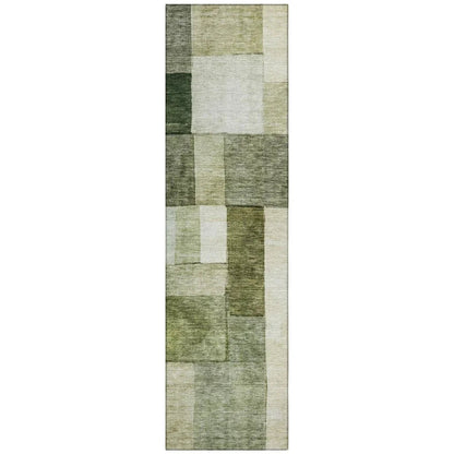 Wovari Green Washable Indoor - Outdoor Rug - LOOMLAN - LOOMLAN Rugs - Outdoor Rugs