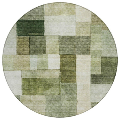 Wovari Green Washable Indoor - Outdoor Rug - LOOMLAN - LOOMLAN Rugs - Outdoor Rugs