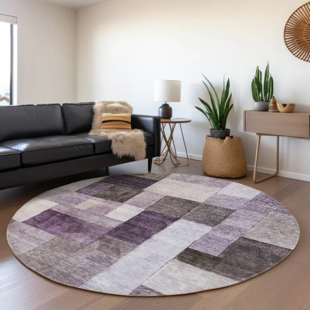 Wovari Purple Washable Indoor - Outdoor Rug - LOOMLAN - LOOMLAN Rugs - Outdoor Rugs