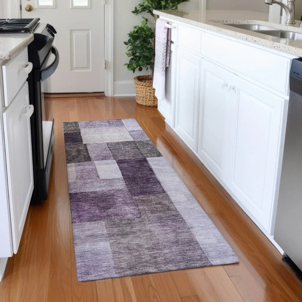Wovari Purple Washable Indoor - Outdoor Rug - LOOMLAN - LOOMLAN Rugs - Outdoor Rugs