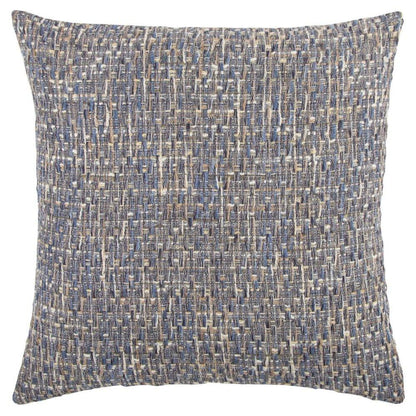 Woven Abstract Navy Throw Pillow Down Insert - LOOMLAN - LOOMLAN - Throw Pillows