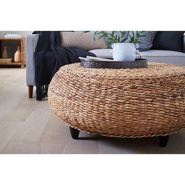 Woven Coffee Table Kubu Mandalay Ottoman - LOOMLAN - Furniture Classics - Coffee Tables
