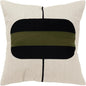 Woven Color Block Natural Throw Pillow Down Insert - LOOMLAN - LOOMLAN - Throw Pillows