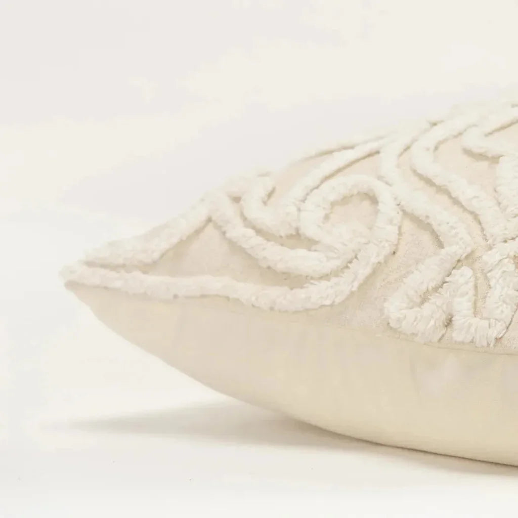 Woven Medallion Natural Throw Pillow Down Insert - LOOMLAN - LOOMLAN - Throw Pillows