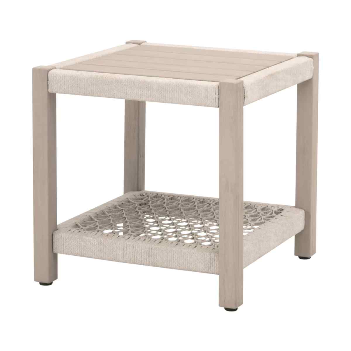 Wrap Wooden Outdoor Side Table