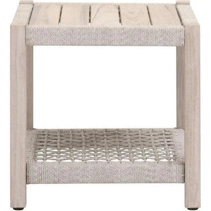Wrap Outdoor Side Table With Storage Shelf - LOOMLAN - Essentials For Living - Outdoor Side Tables