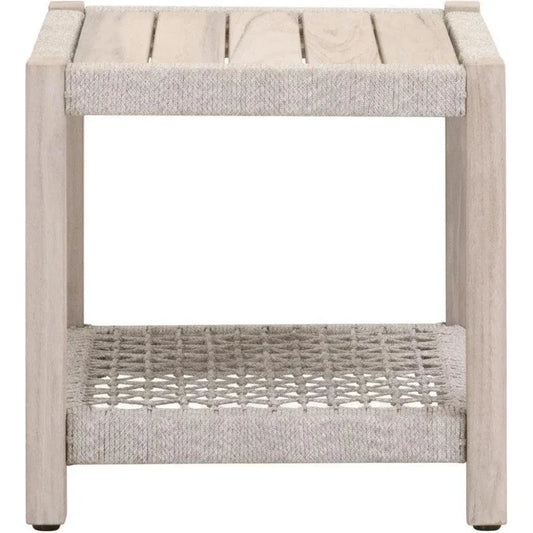 Wrap Outdoor Side Table With Storage Shelf - LOOMLAN - Essentials For Living - Outdoor Side Tables