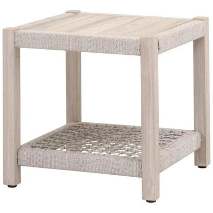 Wrap Outdoor Side Table With Storage Shelf - LOOMLAN - Essentials For Living - Outdoor Side Tables