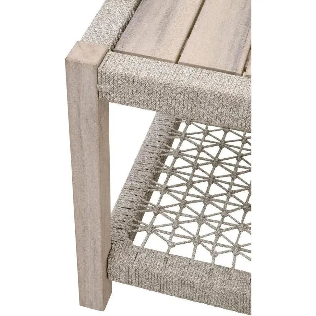 Wrap Outdoor Side Table With Storage Shelf - LOOMLAN - Essentials For Living - Outdoor Side Tables